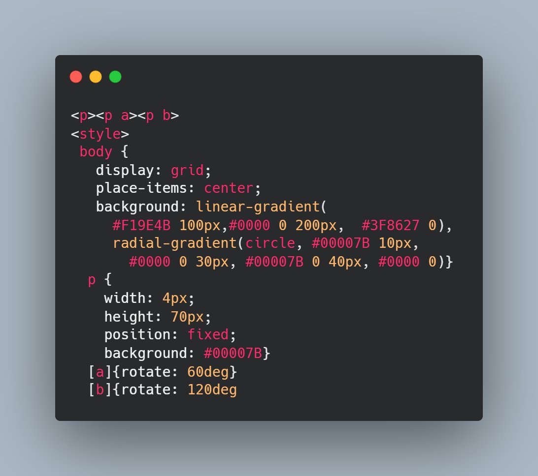 pointerToPixel's tweet image. day 184                                                                       

CSS battle #184- India                        

#100DaysOfCode #CSS #CSSBattleChallenge