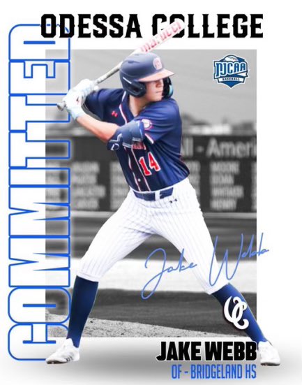 Blessed and excited to announce my commitment to further my education and athletic career at Odessa College. I’d like to thank God, my family, all my coaches, teammates and friends that have supported me throughout this journey.  <a href="/OdessaCBaseball/">Odessa College Baseball</a>