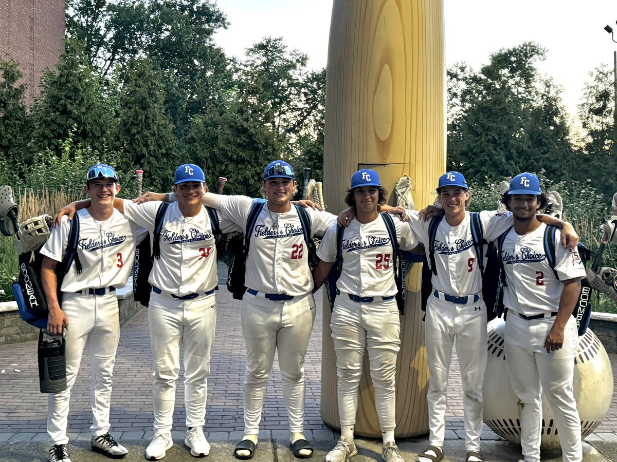Fitzrec's tweet image. Fielder’s Choice 16U with @WJHS_Baseball players Skinner, Santangelo, Batley, Clark, Fitzwater, and Smith. Class of 26’ making things happen in summer ball-
#FCJSB
#GoWarriors
