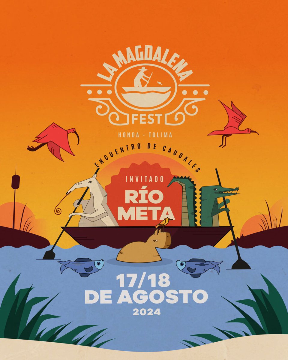 CaroRojasPosada's tweet photo. 17 y 18 de agosto en Honda celebraremos la 7ma edición de @lamagdalenafest con un encuentro de caudales en el que el río Magdalena y el río Meta son protagonistas.
¡Bienvenidos a Honda! 
#ríosdevida #ríoslavorágine #paisderíos https://t.co/teHX5fi0VE