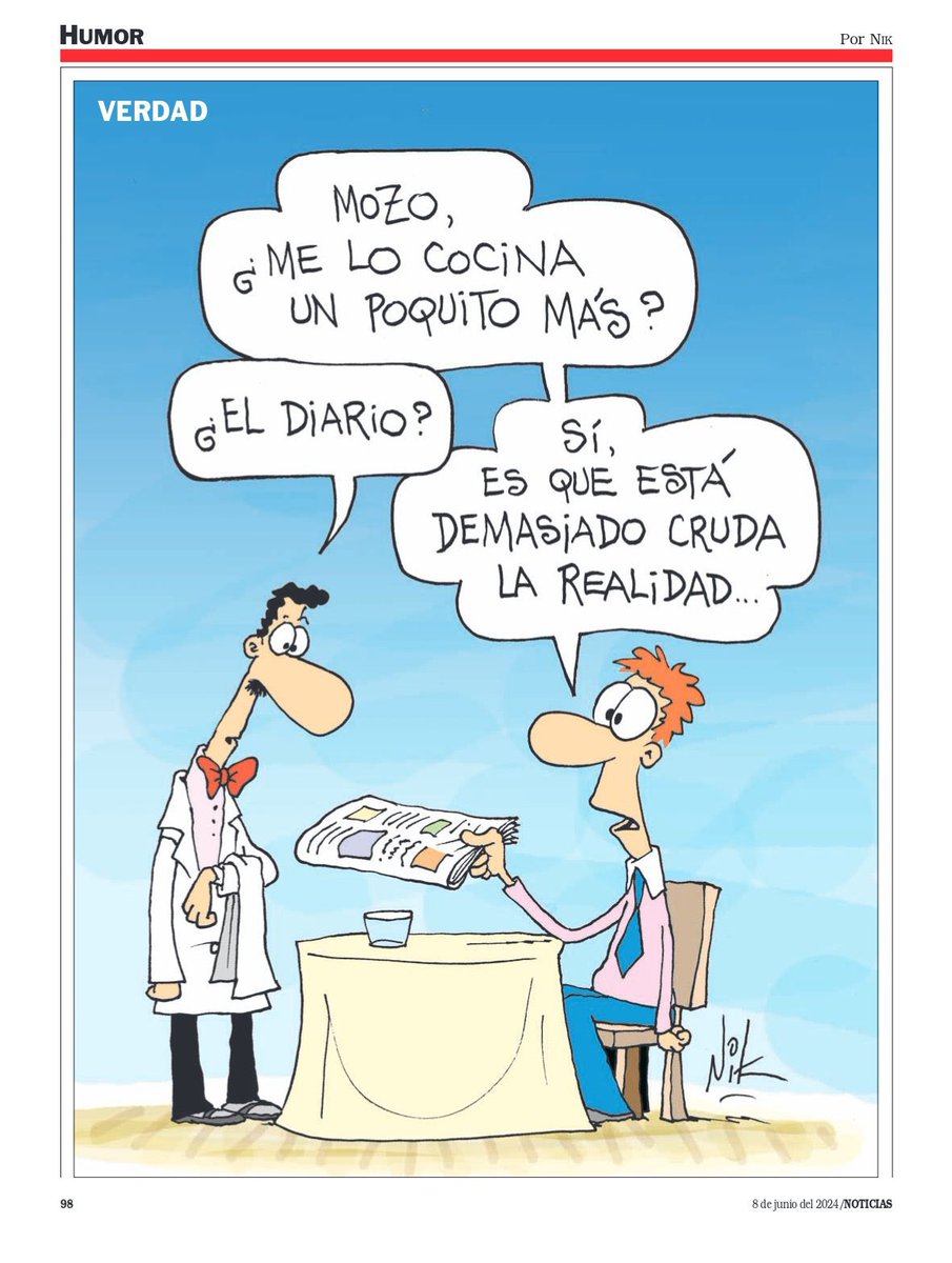 porqueTTarg's tweet photo. “Nik”

Porque descubrieron que el dibujante tiene otra vara ideológica cuando entrega sus dibujos para la revista Noticias. https://t.co/kUkCGxFg2f