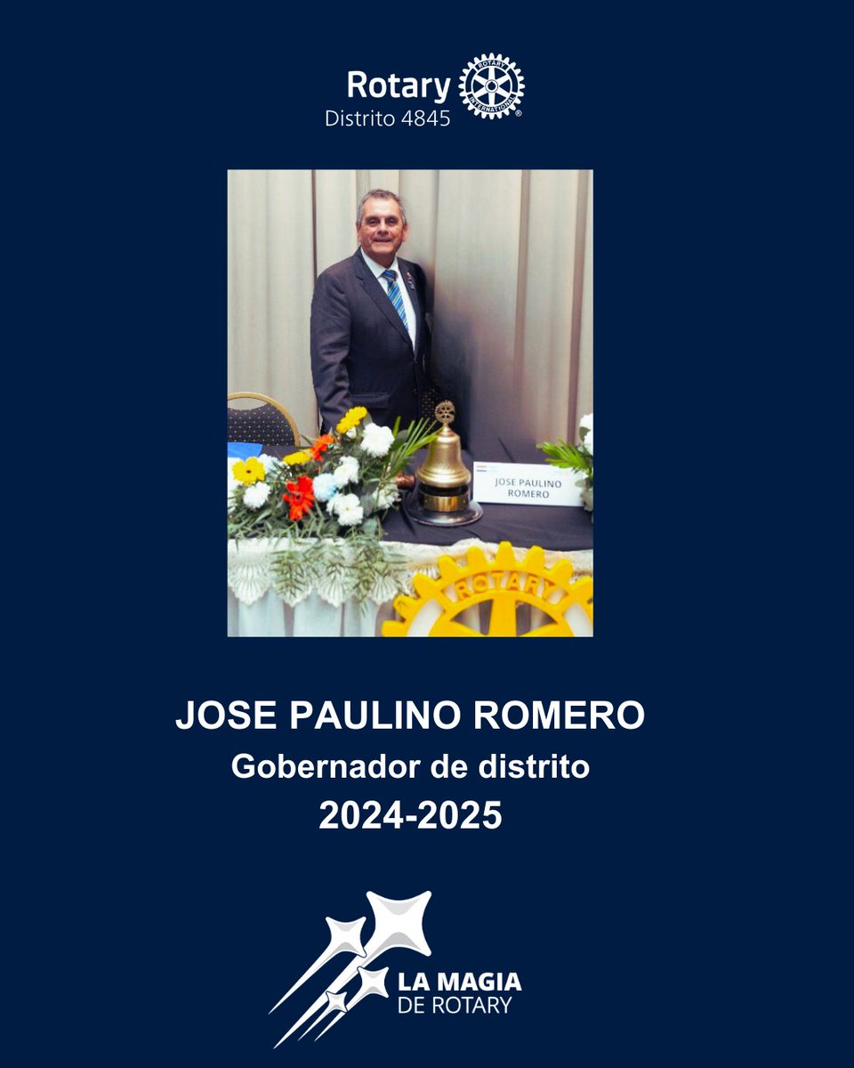Distrito4845RI's tweet image. Periodo 2024-2025 - La magia del Rotary!