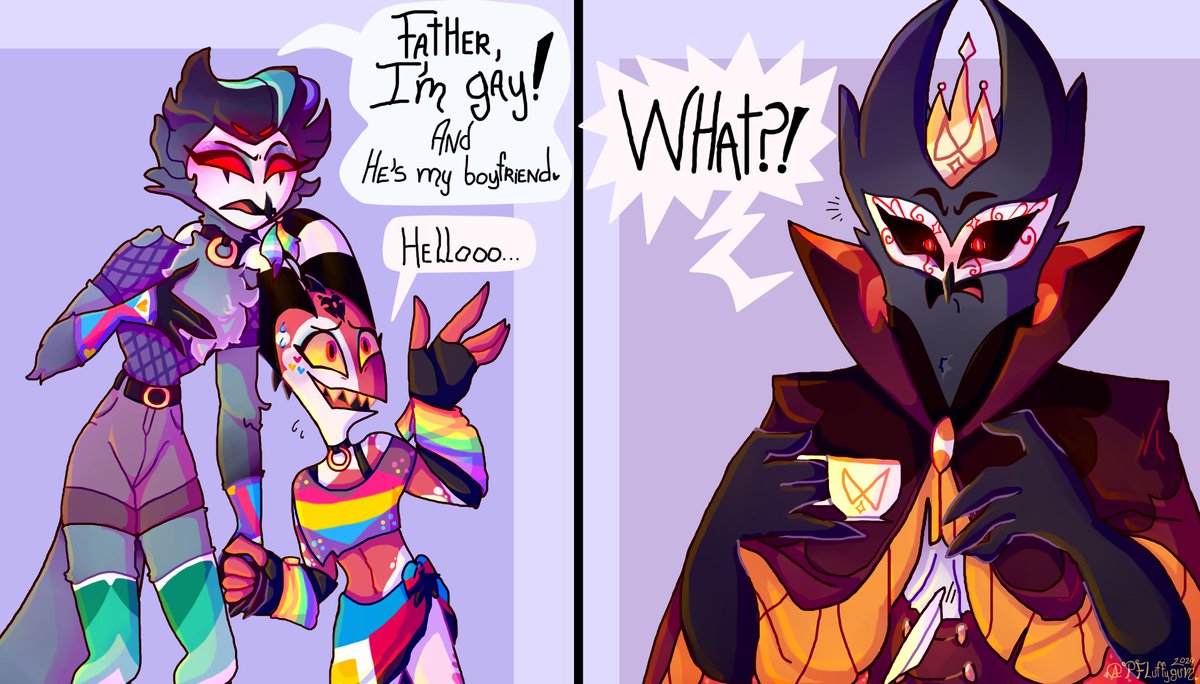 🤫shh, he hasn't seen Octavia yet🌈 #HelluvaBoss