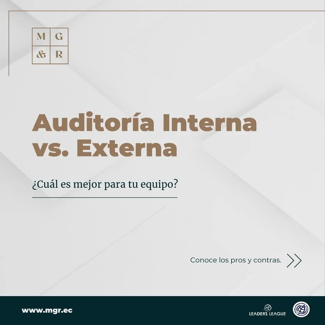MGR_Ecuador's tweet image. 📋 Conoce las diferencias entre auditorías internas y externas y elige la mejor opción para tu empresa. #AuditoríaInterna #AuditoríaExterna