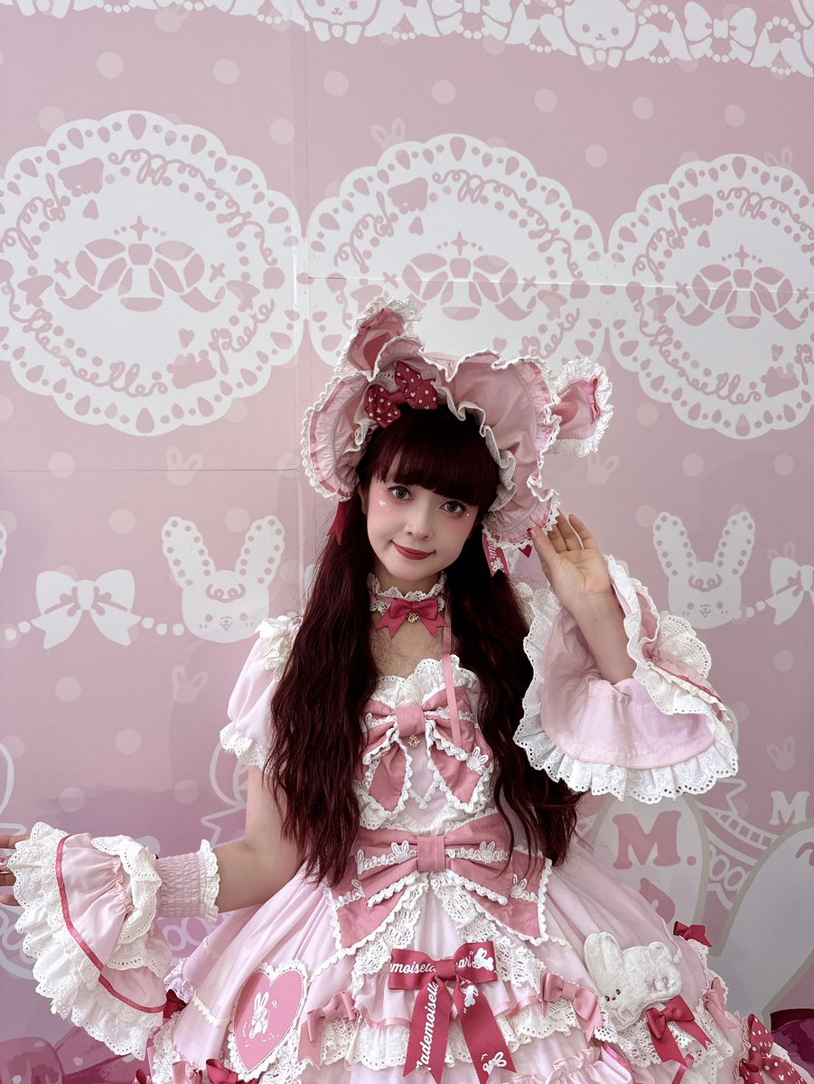 花と真珠箱さん x Misako Aokiコラボドレス 「ラビットリボン