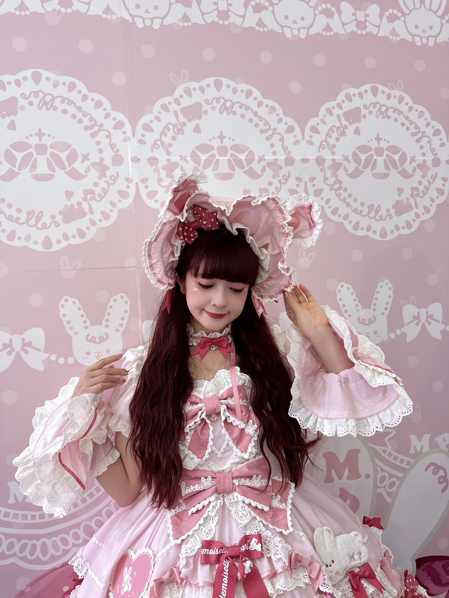 花と真珠箱さん x Misako Aokiコラボドレス 「ラビットリボン