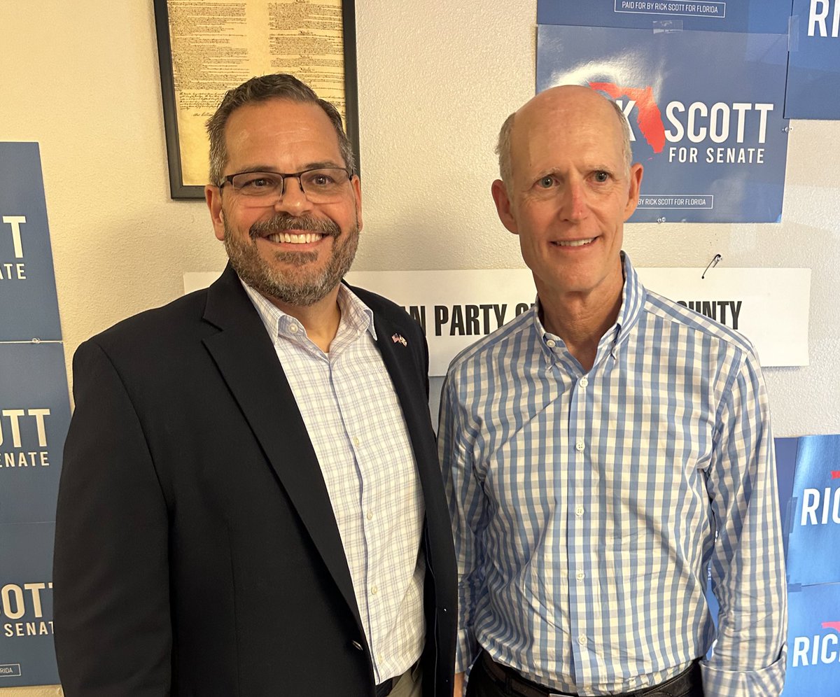 Great visit with Senator Rick Scott!