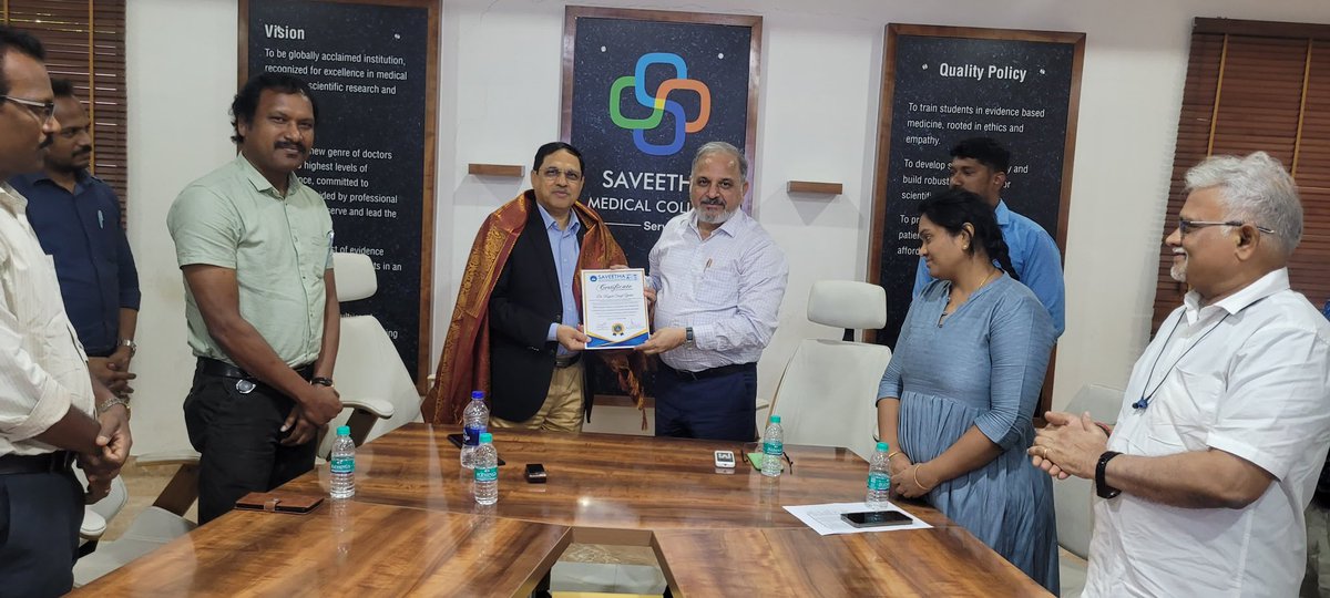 Delivered an invited talk at Saveetha Medical College, Chennai, India on WHO’s policies, strategies and normative guidance on control of major vector-borne diseases.