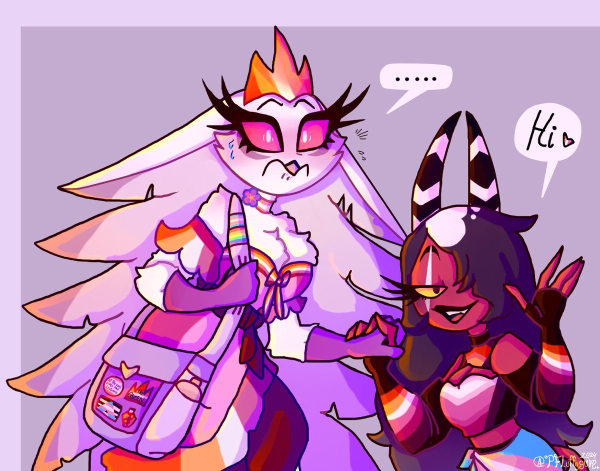 🤫shh, he hasn't seen Octavia yet🌈 #HelluvaBoss