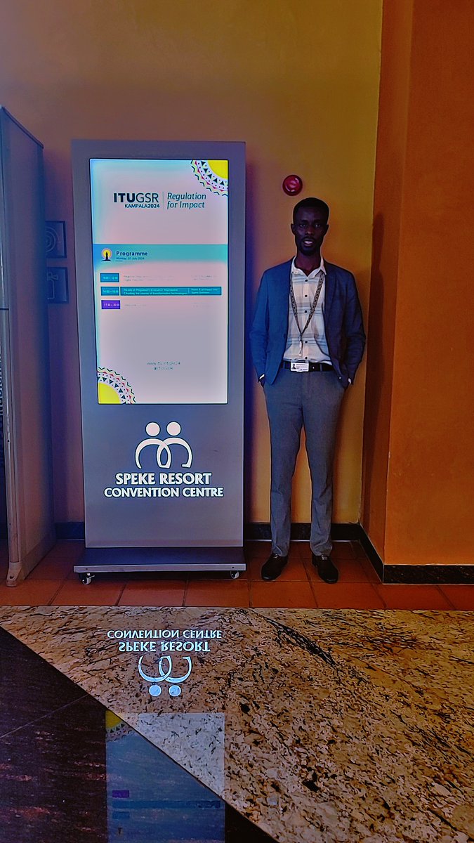 Thrilled to join #GSR24 from 1-4 July 2024 at Speke Resort Hotel &amp; Convention Centre, Kampala! 🌍✨ A global platform for regulators, policymakers, and digital stakeholders to exchange knowledge on “Regulation for Impact.” #ITUGSR #DigitalTransformation #PolicyMaking