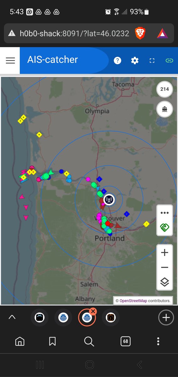 CadiereGerald's tweet image. Vessel tracking Ubuntu, Ais-catcher, @Nooelec  v4
#Tram1411 #Discone