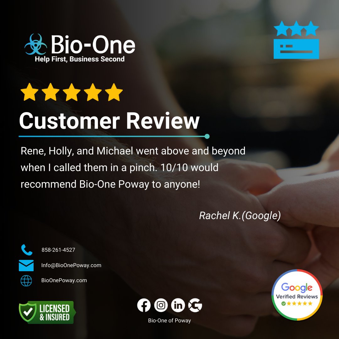 BioOnePoway's tweet image. #CustomerReview 🌟👏

These words mean the world to us and reinforce our commitment to providing the best service possible!

🌐 BioOnePoway.com
📧 Info@BioOnePoway.com
📞 858-261-4527

#bioone #poway #powayca #customerreview #appreciation #5starreview #grateful