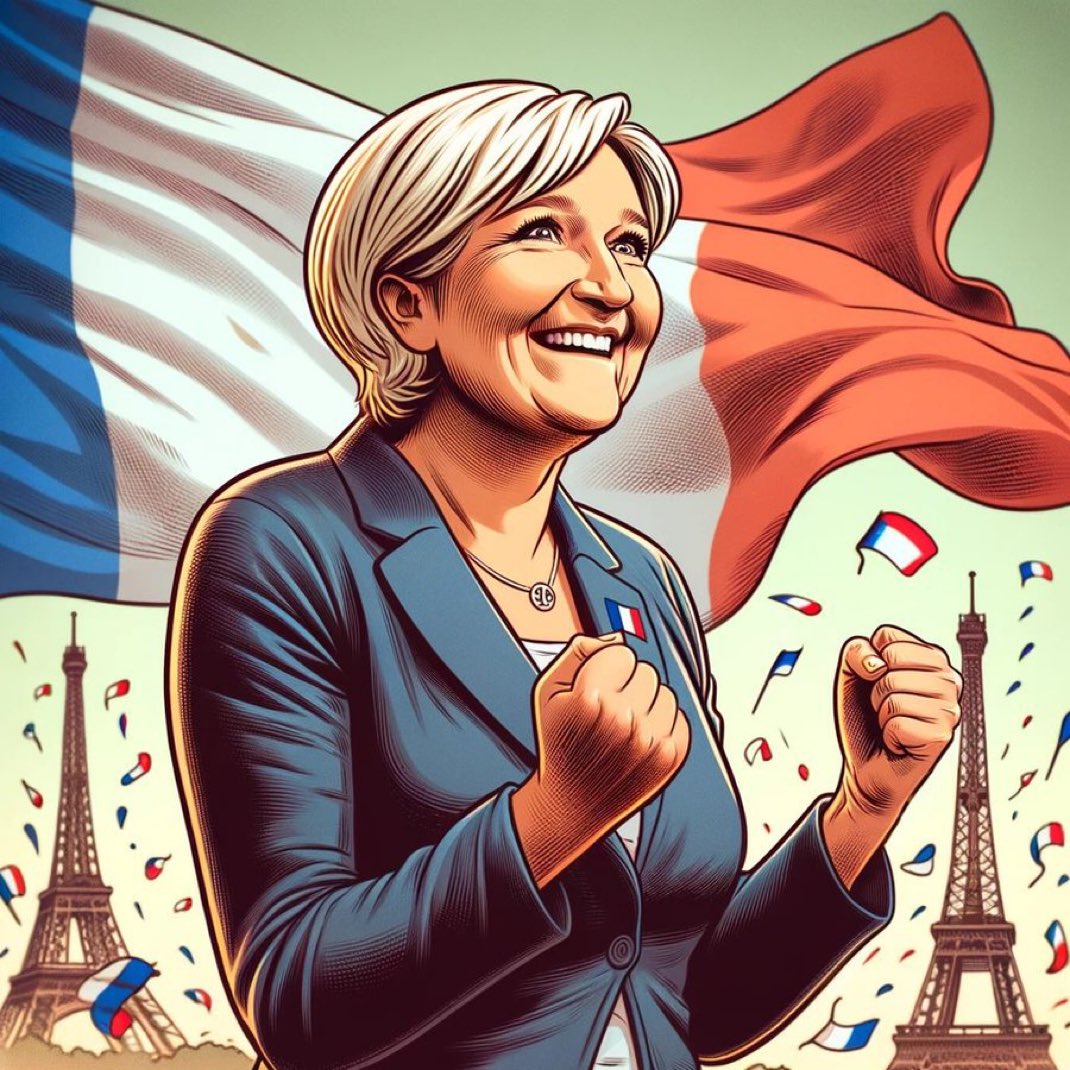 DaveDavos2's tweet photo. Why do you ABC #Leftard communists keep describing Marine Le Pen as far right?
Somebody who backs in common sense, practicality &amp; decency is not far right.
Wanting to maintain French democracy &amp; culture set against France's Islamisation shows sanity &amp; a commitment to freedom. https://t.co/DIo3zj8TdZ