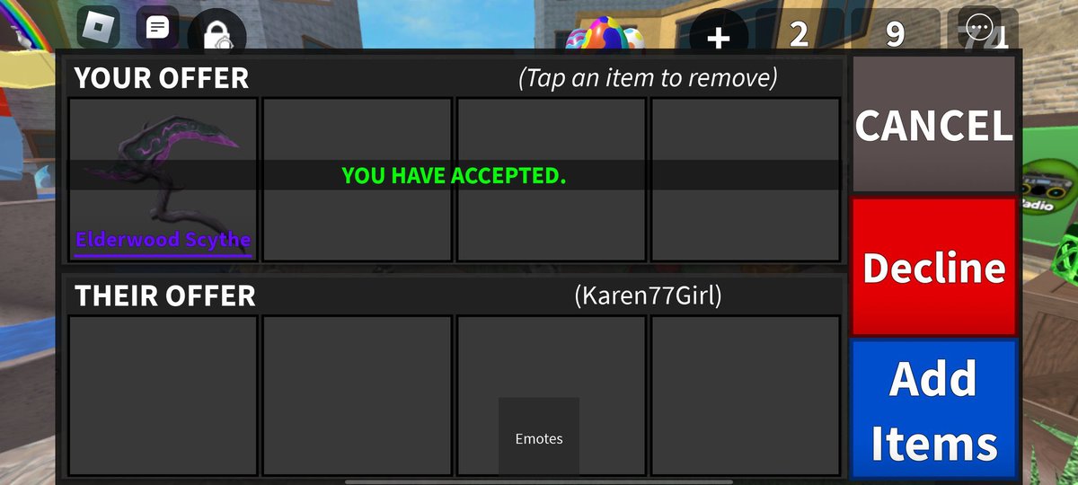 seokbium's tweet photo. @zvex_x is super trusted!!! I traded some rhd for mm2 weapon. Tysm again!! https://t.co/9J5HSWiMzm