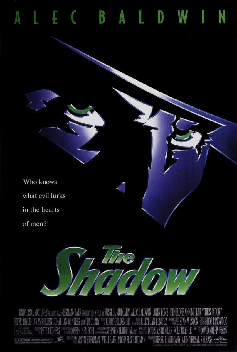 FilmNewsNos's tweet photo. 🎬MOVIE HISTORY: 30 years ago today, July 1, 1994, the movie ‘The Shadow’ opened in theaters!
#AlecBaldwin #JohnLone #PenelopeAnnMiller #PeterBoyle #IanMcKellen #TimCurry #JonathanWinters #SabShimono #AndreGregory #JamesHong #JosephMaher #MaxWright #EthanPhillips #RussellMulcahy https://t.co/jMmGa523a9