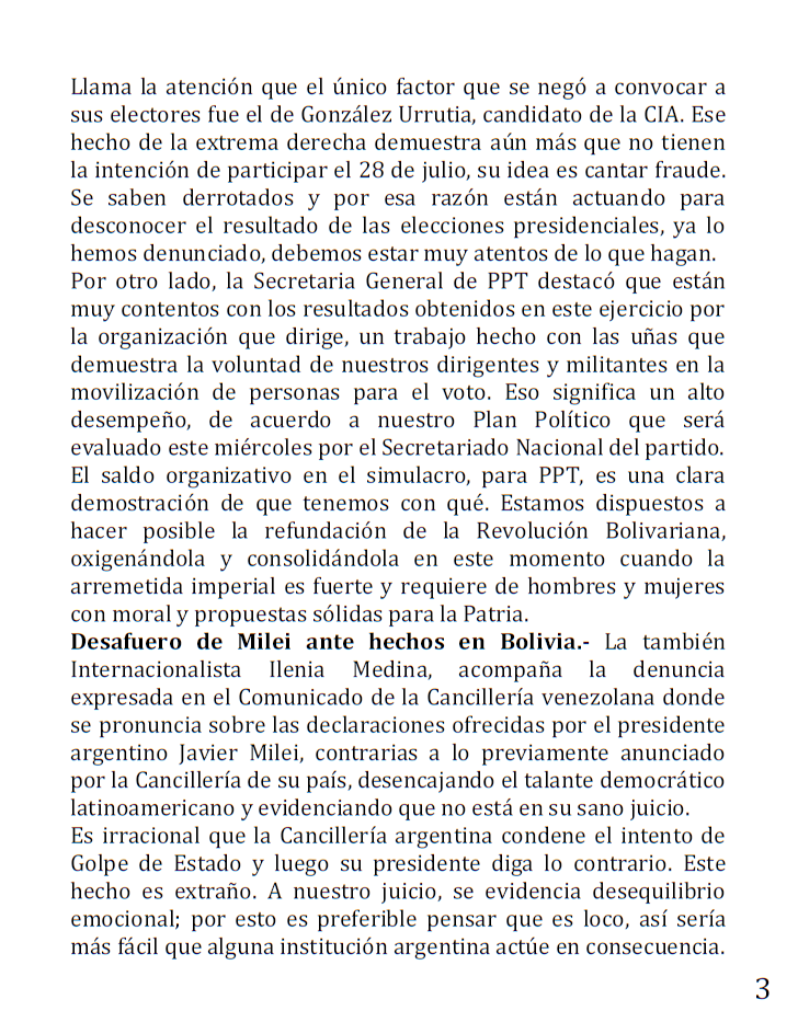 pptenlinea's tweet photo. Ilenia Medina: Con alegría se logró el objetivo del Simulacro

Organizado por CNE, Simulacro electoral fue todo un éxito en todo el país, destacando organización del Poder Electoral, presencia de partidos y electores

#DeCalleMaduroPresidente #PPT 

https://t.co/dh1jXhMOCT https://t.co/AVAgrnaK4O