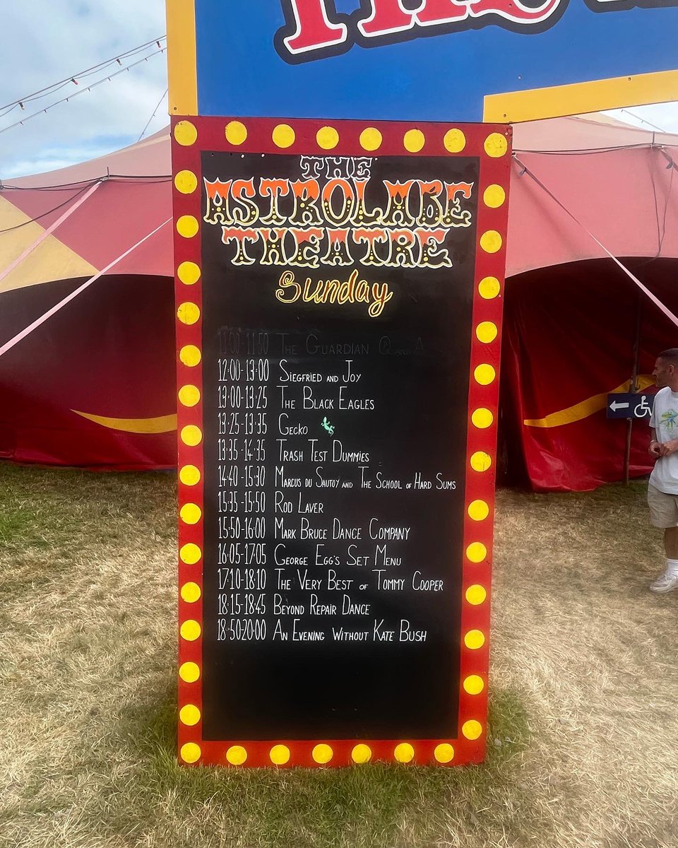 DanielTayloresq's tweet photo. Just played #glastonbury2024 as #TommyCooper &amp; my own music #danieltaylormusic &amp; what a time it was. Big thanks for all the love especially #NaughtyCornerProductions for making it all happen..xxxx Danny T
#Glastonbury2024 #circusandfields https://t.co/1455zkX8dW