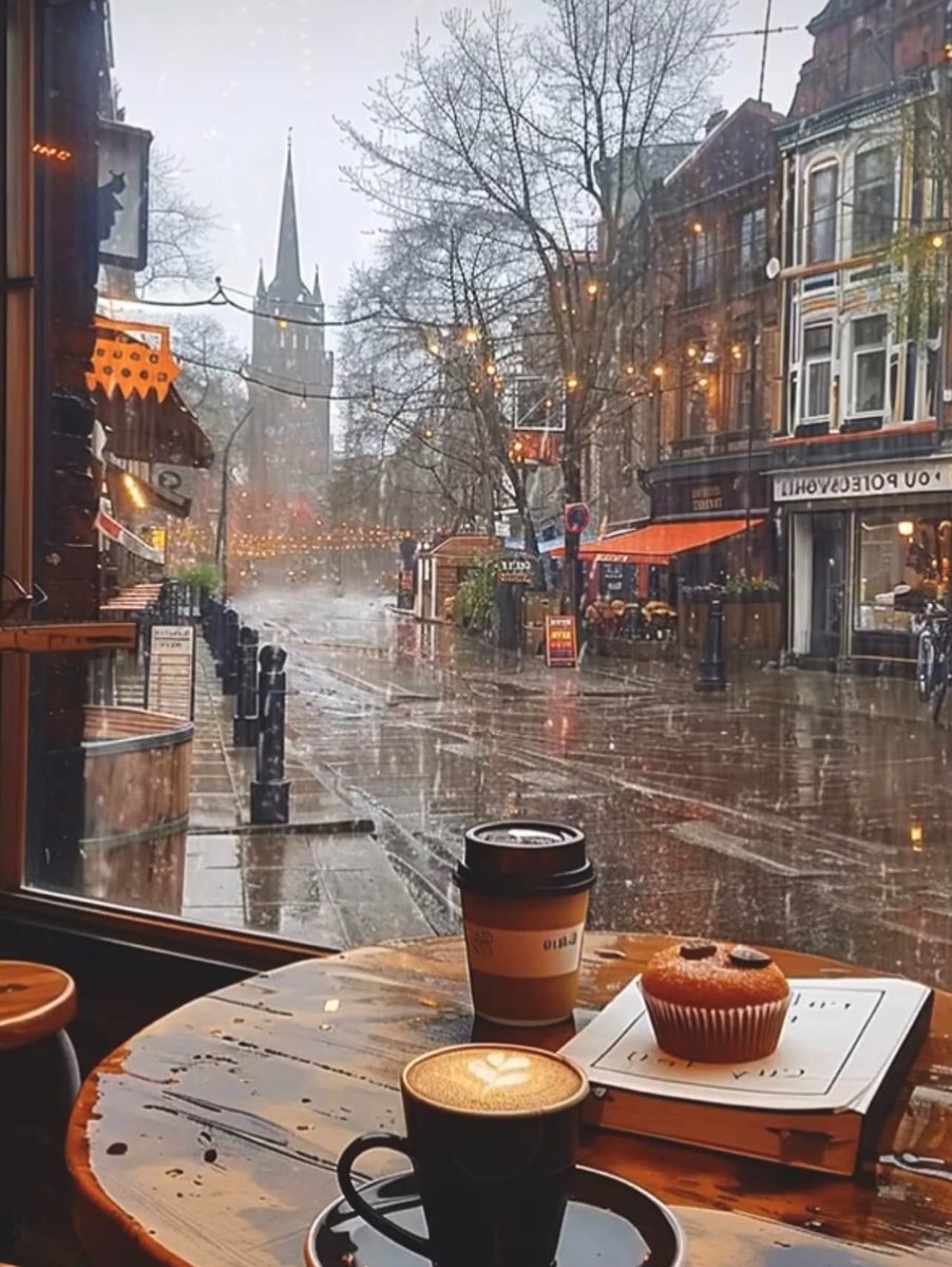 Would you like to watch the rain with a tea or coffee ?