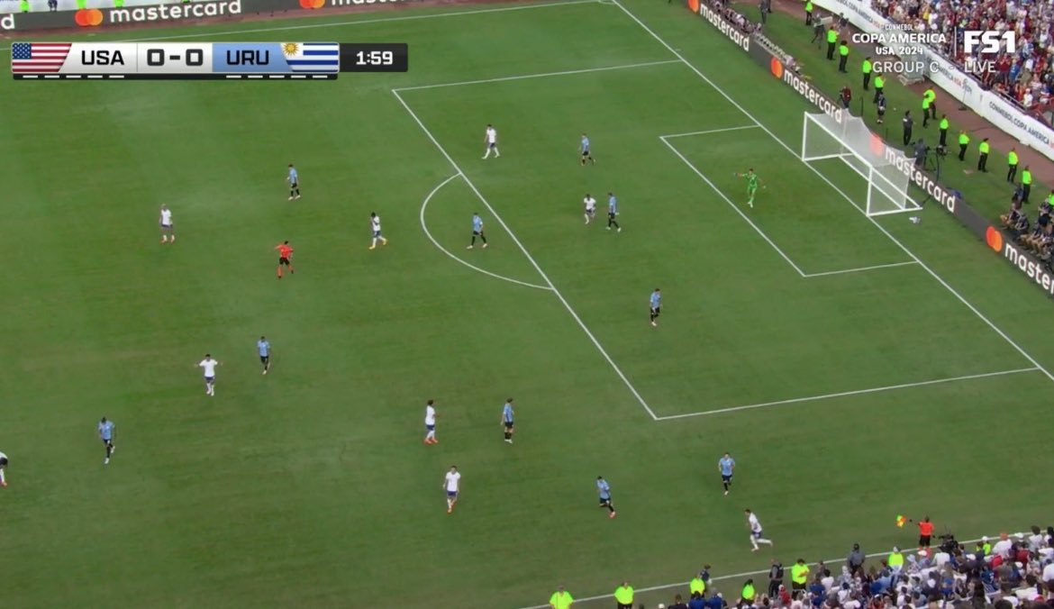 Fox decided to broadcast tonight’s USA-Uruguay match from the moon