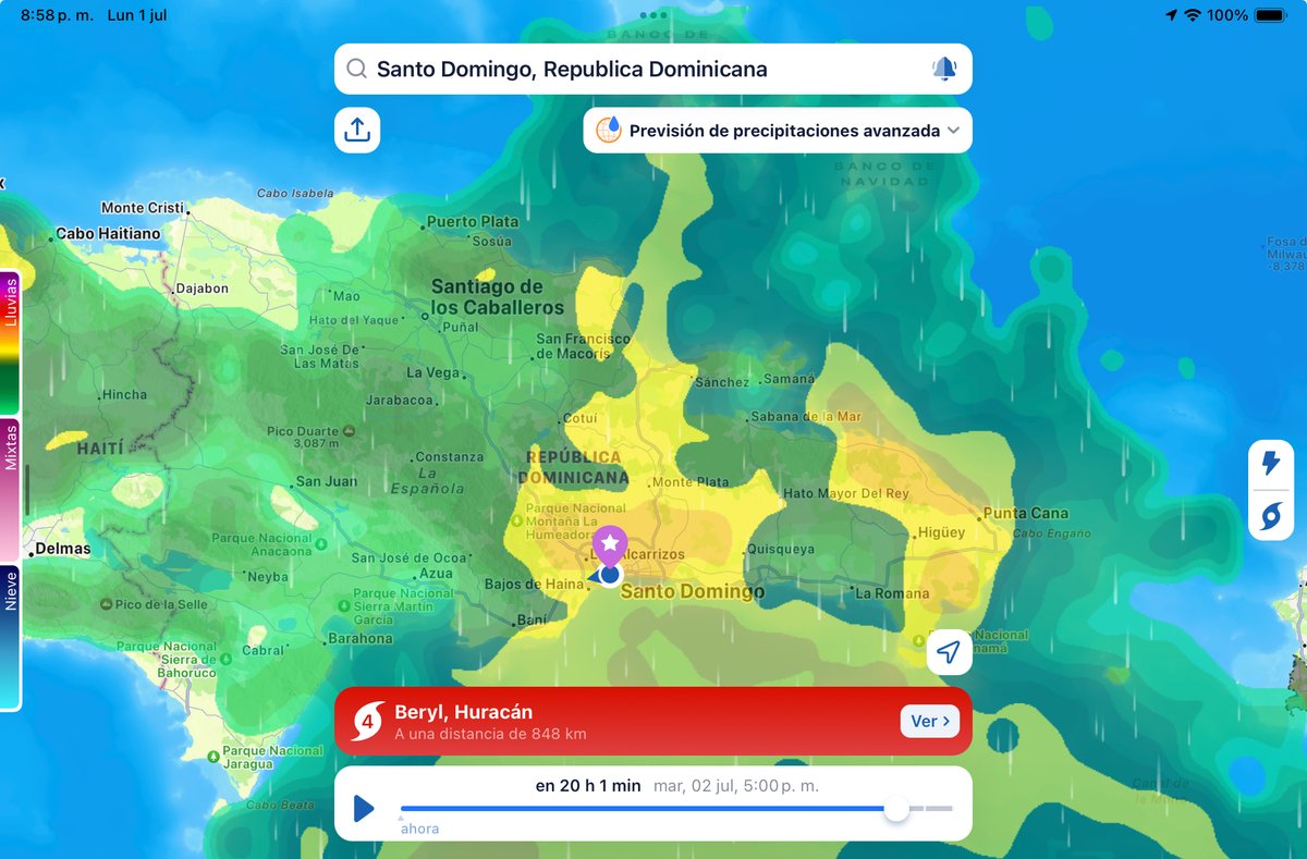 Osirisdleon's tweet photo. Desde las 10:00am de este martes tendremos lluvias importantes sobre Santo Domingo y otras áreas del país, pero en la noche tendremos muchas lluvias sobre Neiba, Duvergé, Barahona, Paraíso, Enriquillo, Juancho, Oviedo, Cabo Rojo, Pedernales, Azua, Baní, Santo Domingo, MPlata….. https://t.co/K3IzZgZw0N
