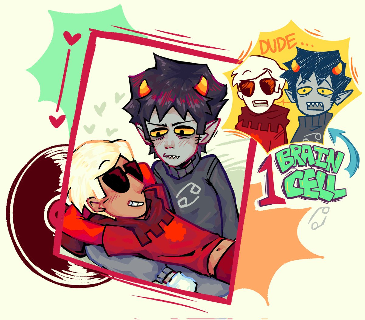 Theyre idiots #homestuck #homestuckfanart #davekat