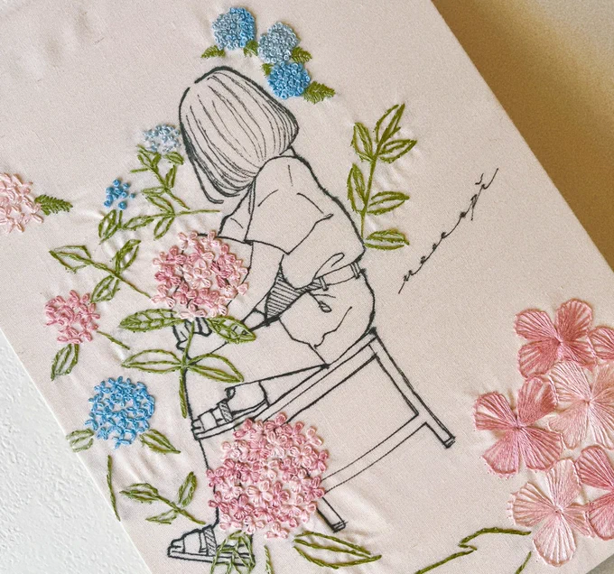 今月中に新しい刺繍作品作りたいな! 