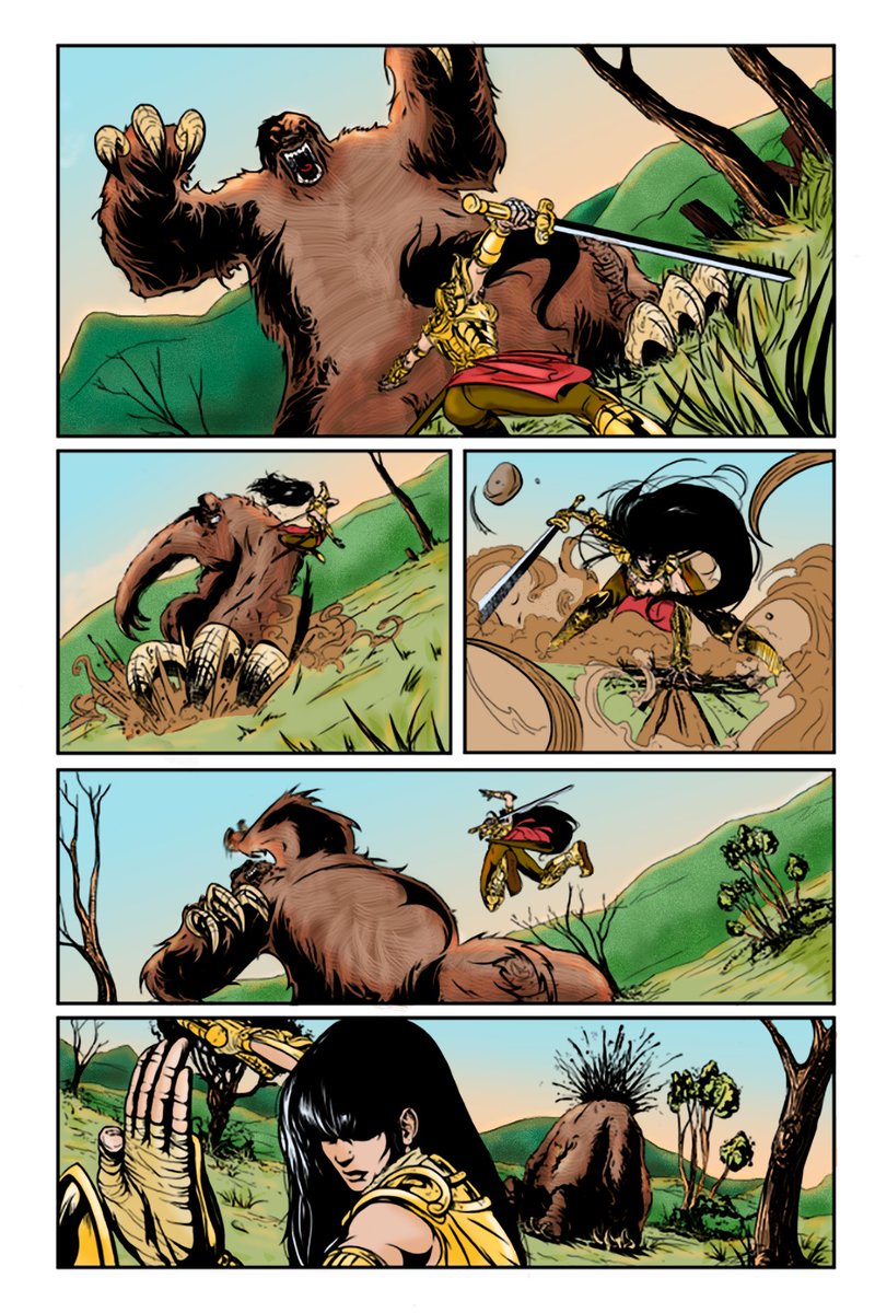 crimsonmark's tweet photo. Resolvi colorir a página da antiga HQ Nuna, criação de Eddie Vieira (com roteiro meu) e arte final e desenhos do Adriano Souza https://t.co/8Br49J2rM4