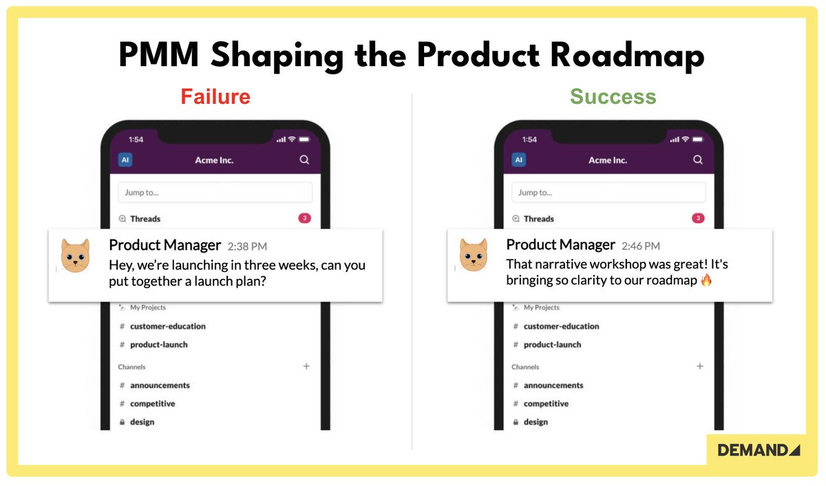 “I want to have a seat at the table.”

Too often, product marketing is downstream of strategy and what is built.

How can PMMs correct this? 

One tool is narrative design. 

Learn more in this guest post from <a href="/Marcus_Andrews/">Marcus Andrews</a> on <a href="/readdemand/">Demand</a>: lnkd.in/gdpq7FHh