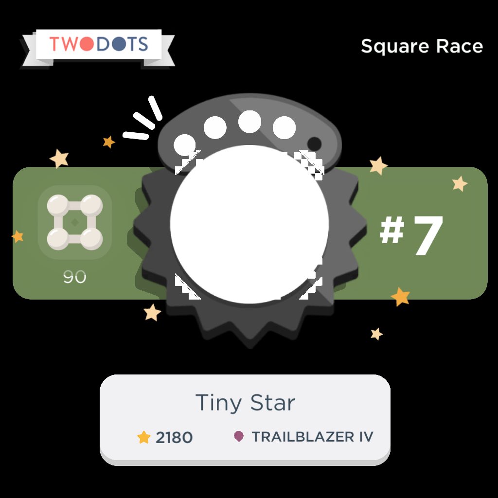 I made 90 Squares and placed #7 in the Square Race! playtwo.do/ts #twodots YAY! 🥳 ⁦<a href="/TwoDots/">Two Dots</a>⁩
