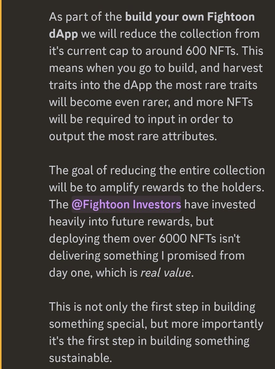Perhaps #EGLDSqueeze is not the only movement happening on #mvx . Perhaps there is about to be a #FightoonsSqueeze .
Under the direction of the new strong team, the collection will be minted and reduced to 600+ toons via a build your own app. <a href="/FightoonsStudio/">FIGHTOONS😈</a>
#MultiversXNFTs