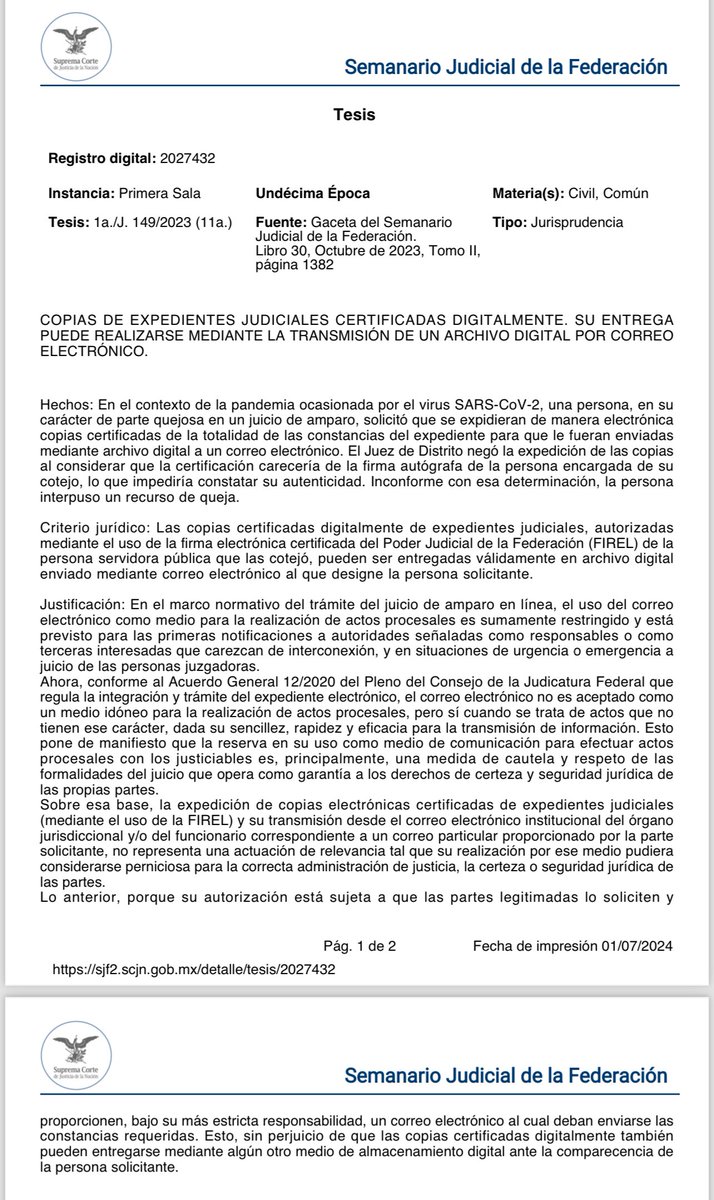 YM87B's tweet photo. Pide el envío de copias certificadas digitalmente por correo electrónico o presenta tu USB. 👩🏻‍💻 

Consulta el AG 12/2020 del Pleno del CJF https://t.co/XwIaRLgA7G https://t.co/sG58mCYK2u