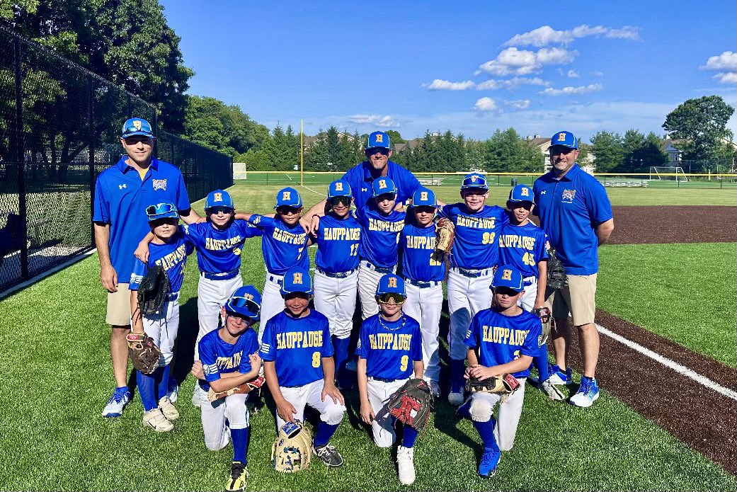 Hauppauge Williamsport 10u with a big win tonight to stay alive! Proud of these boys!