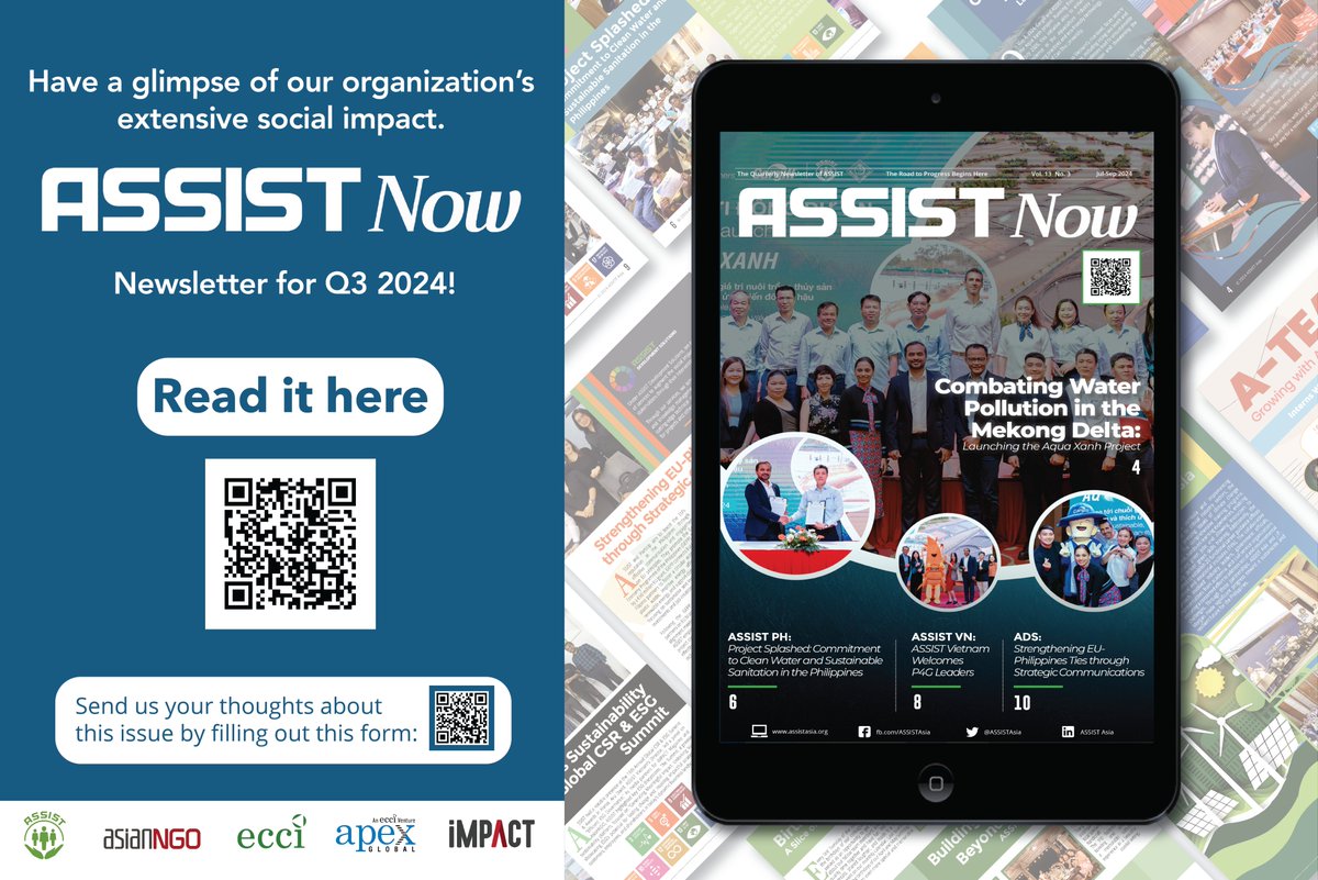 📢 [ANNOUNCEMENT] 📢

Proud to release the ASSISTNow Newsletter for Q3-2024! This issue showcases our dedication to impactful projects and community initiatives. 🌟

Explore our stories and the projects we've undertaken: