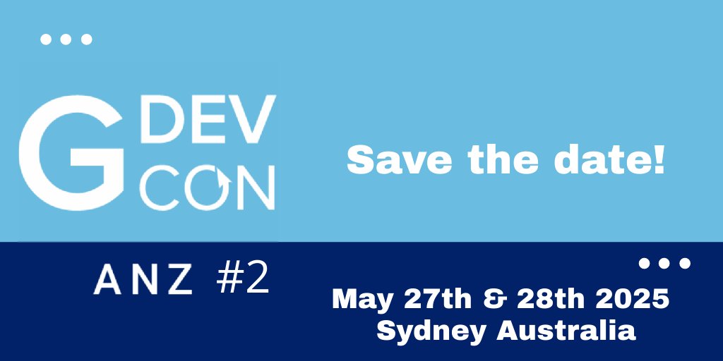 GDevConANZ's tweet photo. Save the date!
GDevCon ANZ is on again - join us for our second conference on the 27th and 28th of May 2025
https://t.co/pZPj3D8ywW
#GDevConANZ #GDevCon #LabVIEW #NI https://t.co/gHp4CUaokG