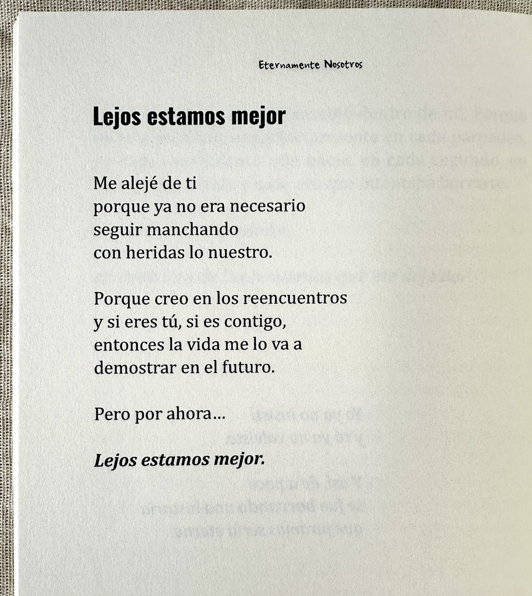 Libro: “Eternamente Nosotros” 📗