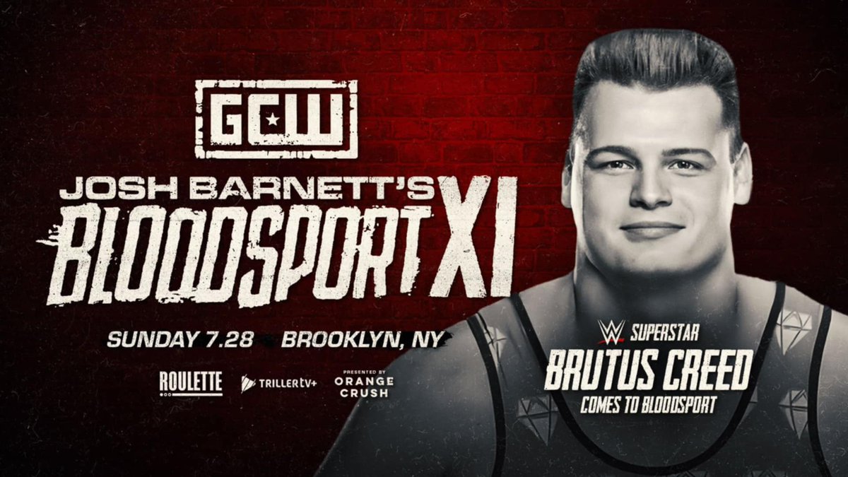 JoshLBarnett's tweet photo. From the amateur wrestling mats, to the ring of  @WWENXT, this pair of brutes are now storming their way to Bloodsport mat.

Brutus and Julius Creed are coming to Josh Barnett's: Bloodsport XI.

Get your tickets while they last - https://t.co/vqZavsXVC5