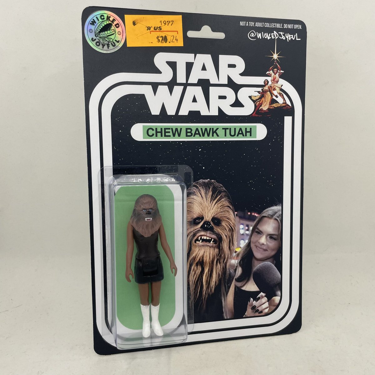 Chew Bawk Tuah ✌️😎 Hawk Tuah girl / Star Wars custom action figure mash up - yes it’s real! 👀 More on my IG #hawktuah