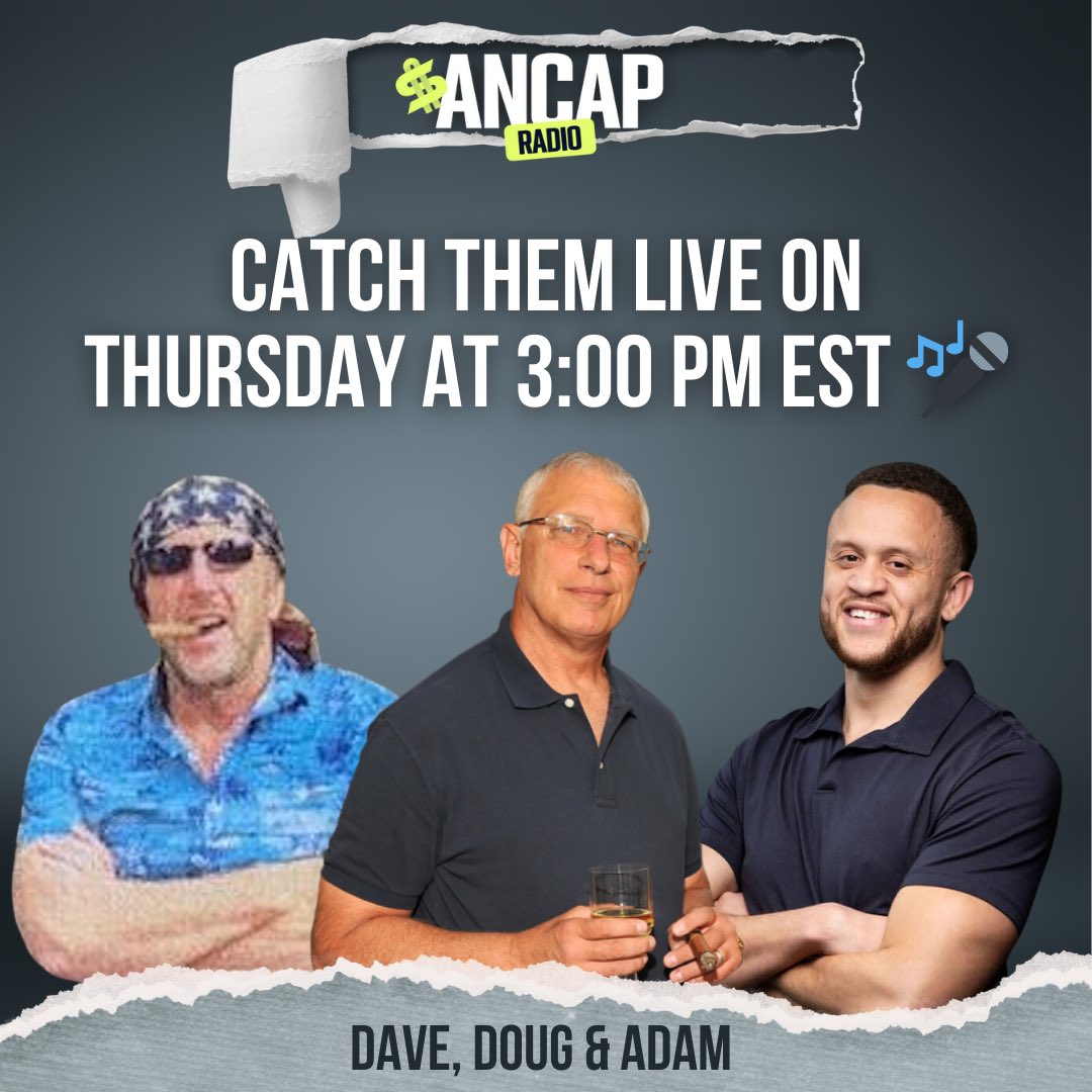 Is everyone ready for <a href="/ftg_dave/">dave henderson</a>, <a href="/RealDougCasey/">Doug Casey</a> and <a href="/AdamCarswell99/">The Voice of Liberty</a>? Mark your calendar now. 

x.com/i/spaces/1nAKE…