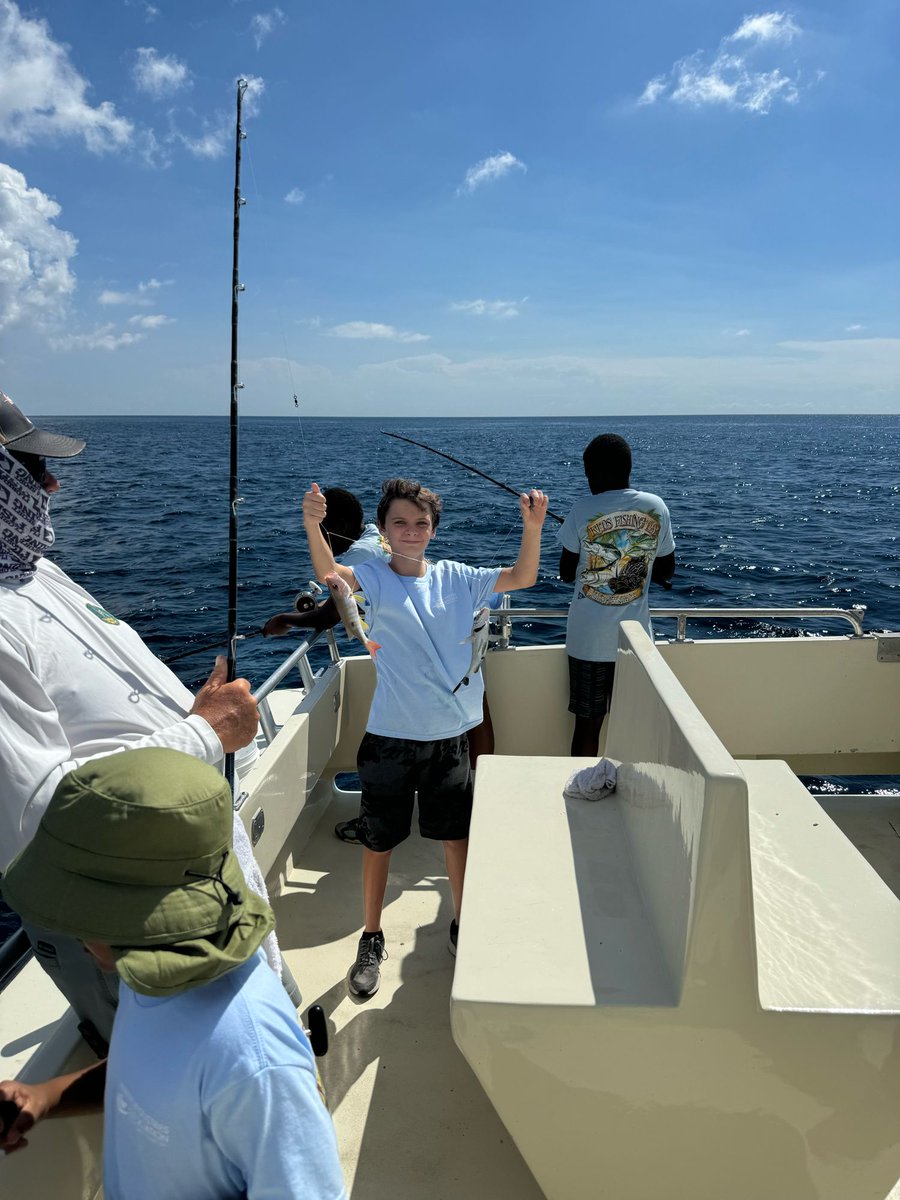 Pbcpal's tweet photo. Our annual  PAL Summer Chartered Fishing Trip was so much fun! Special THANK YOU Tom Twyford with the West Palm Beach Fishing Club &amp; The Palm Beach Fishing Foundation for taking our PAL youth out again this summer! https://t.co/HfiZBBjCzR