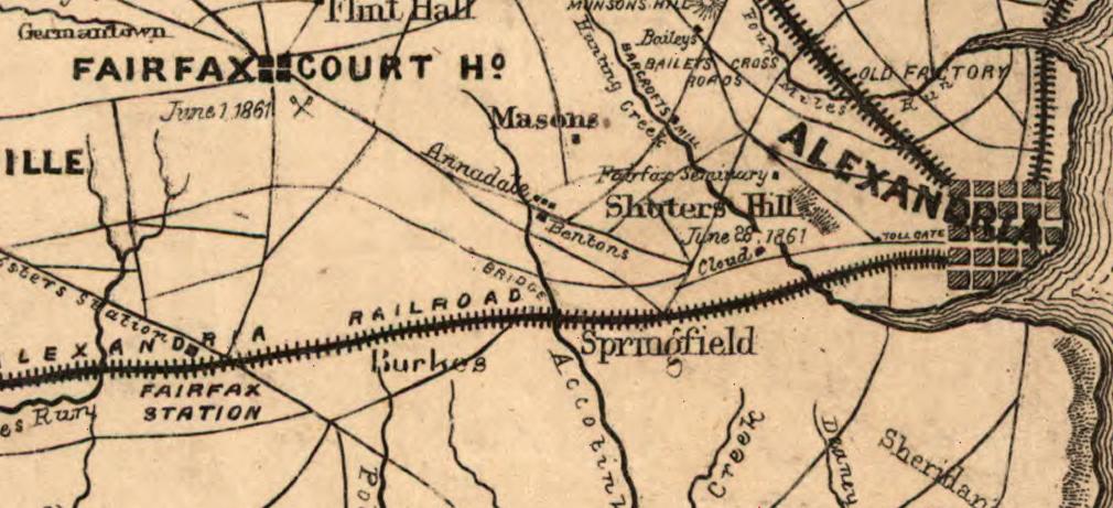 I have a question for Civil War #twitterstorians. What happened on June 28, 1861 near Alexandria, VA? I'm either out of practice or genuinely stumped!

"Map of the Seat of War in Virginia: Dec. 1, 1862" from Library of Congress.