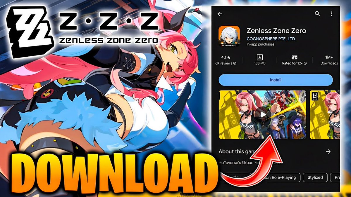 xcelblazeYT's tweet photo. HOW TO DOWNLOAD & PLAY ZENLESS ZONE ZERO !! (Android/iOS) :
https://t.co/QpQXibnPfE
#zenlesszonezero #zenlesszonezerogameplay #hoyoverse #GenshinImpact https://t.co/6mDHNZkqnA