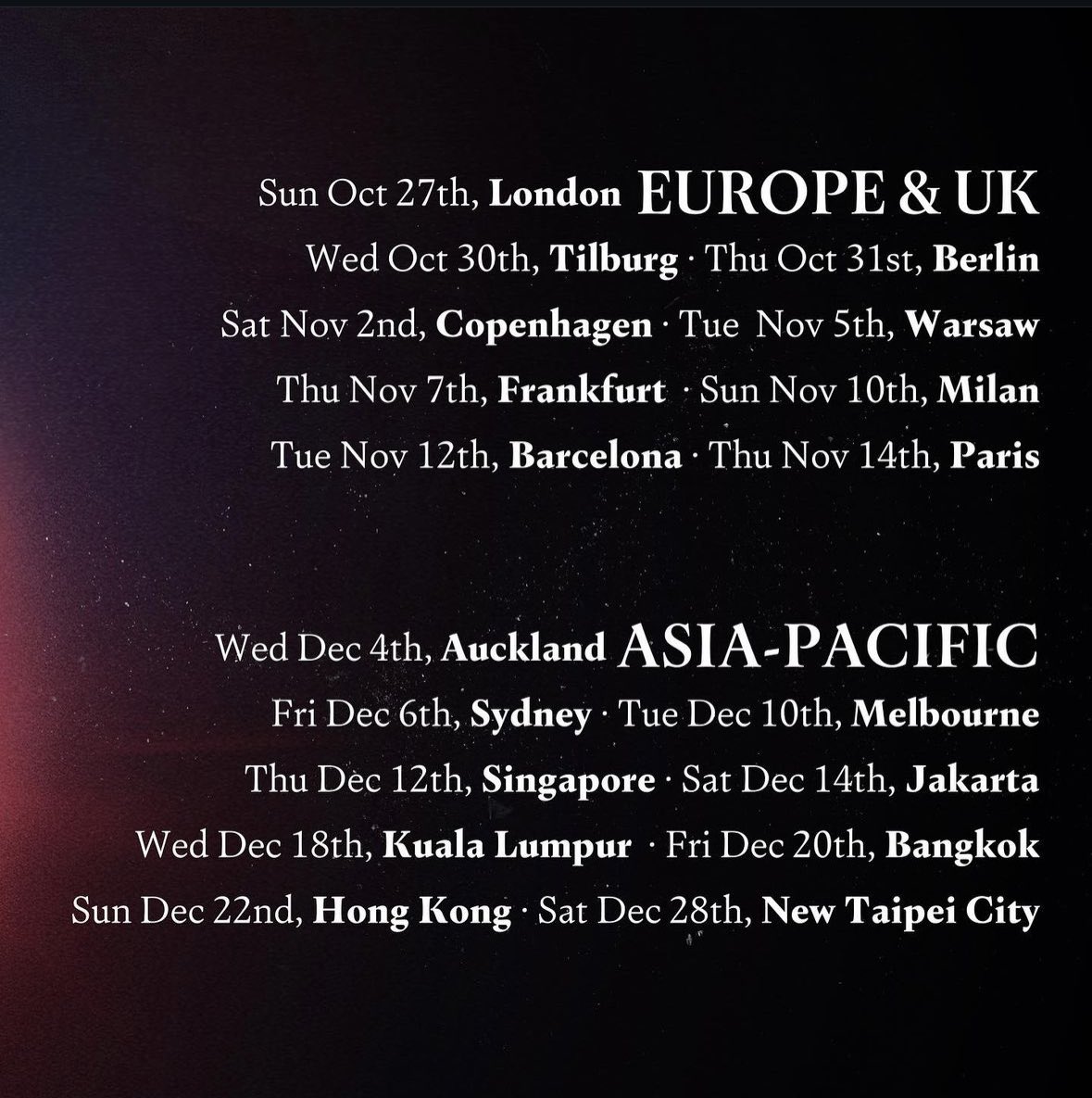 KHipFiles's tweet photo. DPR กำลังจะมา ดรีมเมอร์ไทย เตรียมตัวค่า!

The Dream Reborn World Tour 2024 ปักหมุดที่ไทย 20 ธันวาคมนี้

จำหน่ายบัตรคอนเสิร์ตวันที่ 16 สิงหาคม เวลา 10.00 น. 
🎫 https://t.co/0dumdXSto9 

รายละเอียดเพิ่มรอติดตามเร็วๆนี้ค่ะ

#thedreamreborntour2024
#DPRIAN #DPRCREAM #DPRARTIC https://t.co/s6pp9hHiBD