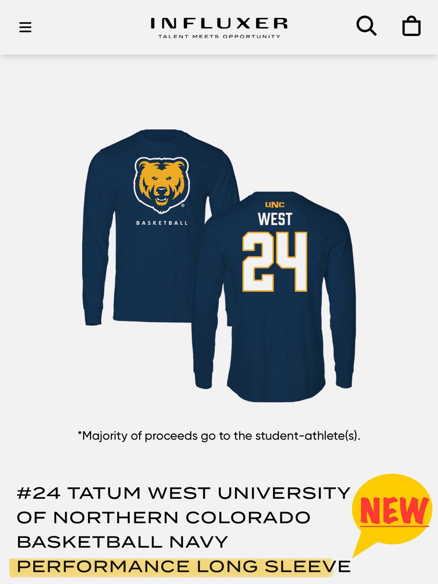 TatumWest2023's tweet image. Just in…a few new items in my store including this cool jersey. Go get your @UNC_BearsWBB gear. Season starts in 4 months!  #tatumwest2023 #GetUpGreeley #sznloading

bit.ly/4cuZTWs