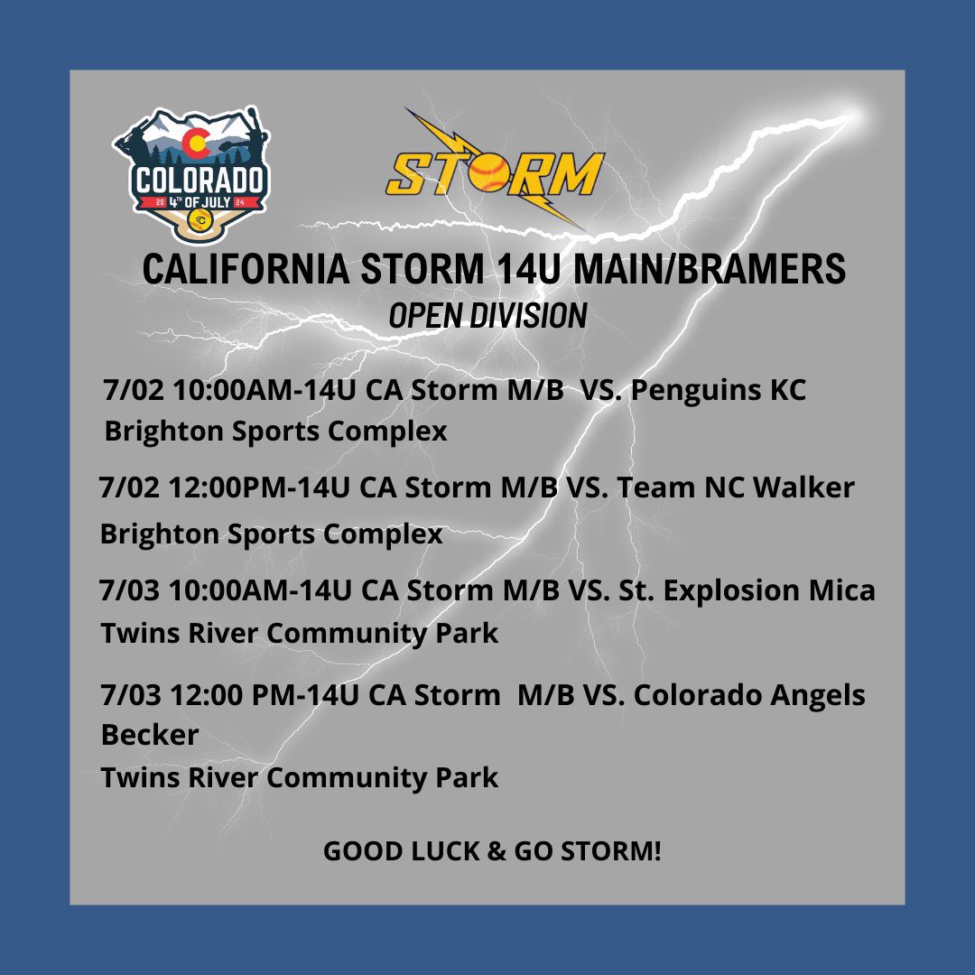 California Storm Fastpitch tweet media