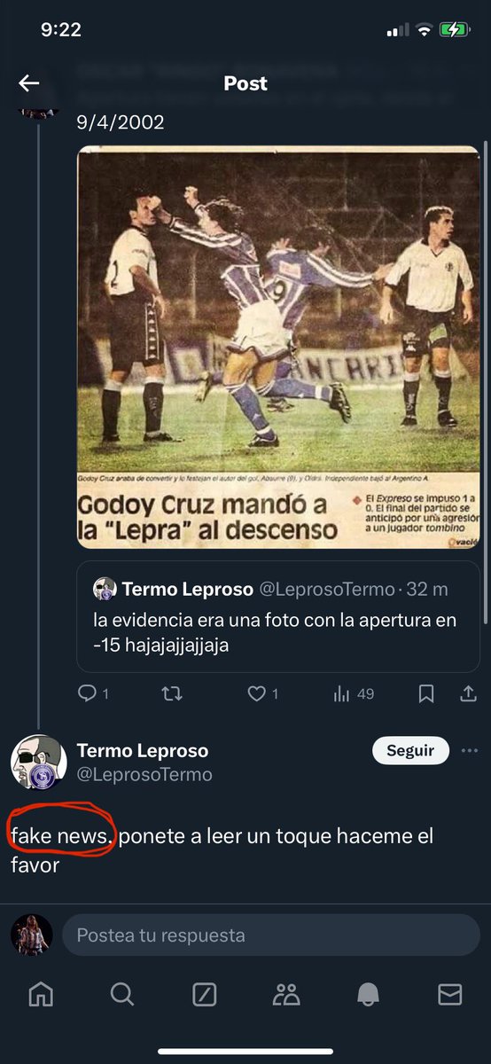 Bodegueros1921's tweet photo. JAJAJAJAJA LA DEMENCIA ES TOTAL #Moda2023 sos chiquito Rivadavia 🤏🤣 https://t.co/UN3tc0cGwe