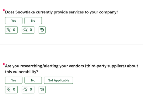 This is a perfect example of my previous tweet: companies asking their vendors if they use Snowflake due to the risk it poses to them. Regardless of root cause, that's a *really* bad look for Snowflake. This incident will have a massively long tail.