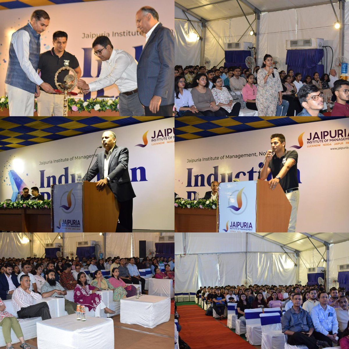 NoidaSmc's tweet photo. Inaugural session at Jaipuria Institute of Management, Noida's Orientation, was graced by Mr Jaideep Nath Principal at Pederson &amp; Partners, and Mr Sudeep Gupta Co-Founder &amp; CEO StoreMyGoods as the Keynote speakers. They were felicitated by the director Dr Subhajyoti Ray
#jaipuria https://t.co/wlyWCaOB2S