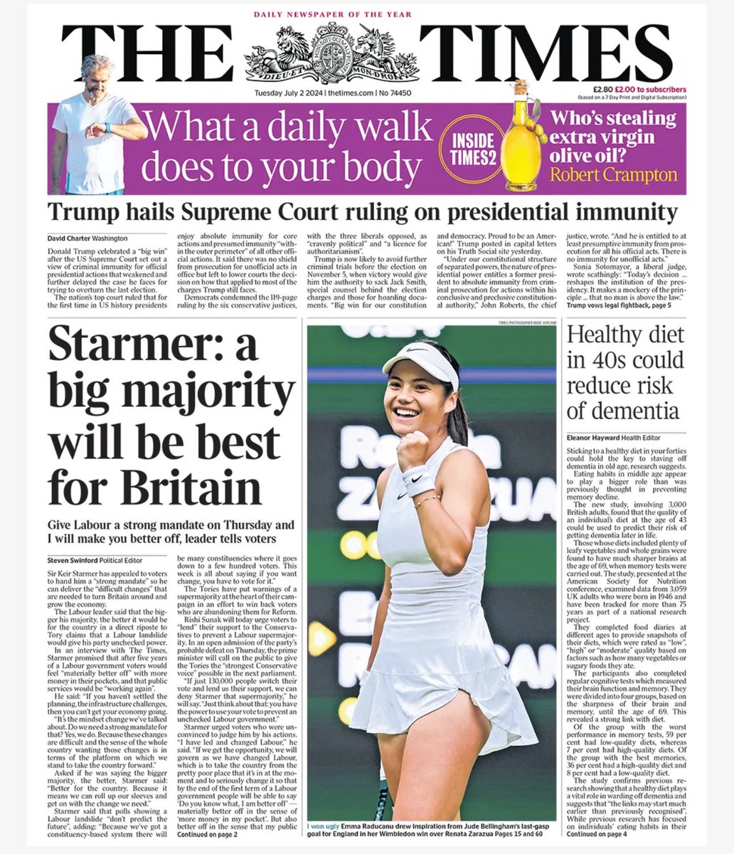 To further back the idea that newspapers chase sales rather than looking to directly influence our voting behaviour; Murdoch’s News Corp has switched from supporting The Conservatives to showing support for Labour. 📰 🗞️ #Higher #VotingBehaviour