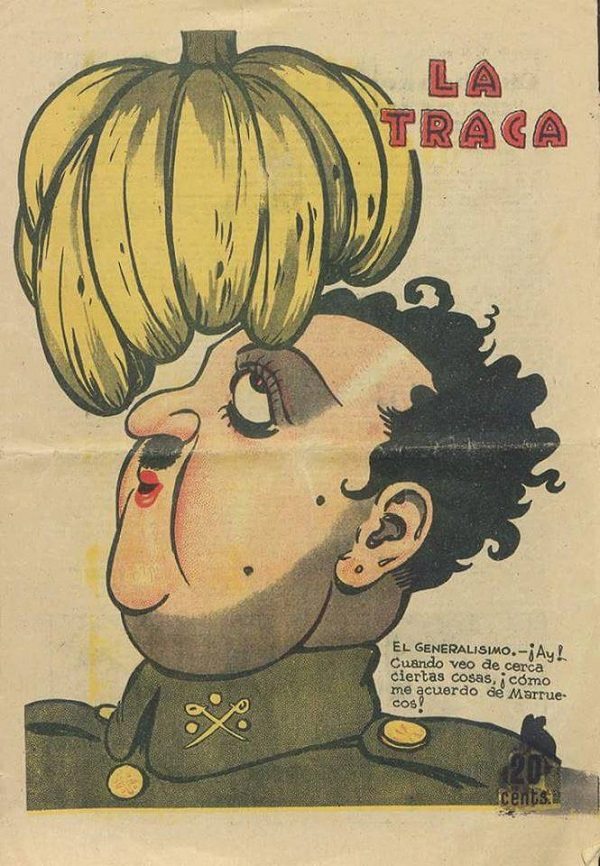 Errazkin's tweet photo. El 28 de junio de 1940, más de un año después de finalizar la guerra, los golpistas fusilaron a Vicent Miguel Carceller, editor de la revista satírica catalana "La Traca", y a Carlos Gómez Carrera "Bluff", uno de sus dibujantes estrella. In memoriam. https://t.co/iGRGdAZ7S4