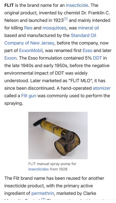 Wait o, is this why we refer to insecticide spray as FLIT in Nigeria 🤔 https://t.co/42VuKxV8RA<a href="/tag/wildlagos"class="tags"><span>#wildlagos</span></a><a href="/tag/wildlagosian"class="tags"><span>#wildlagosian</span></a>